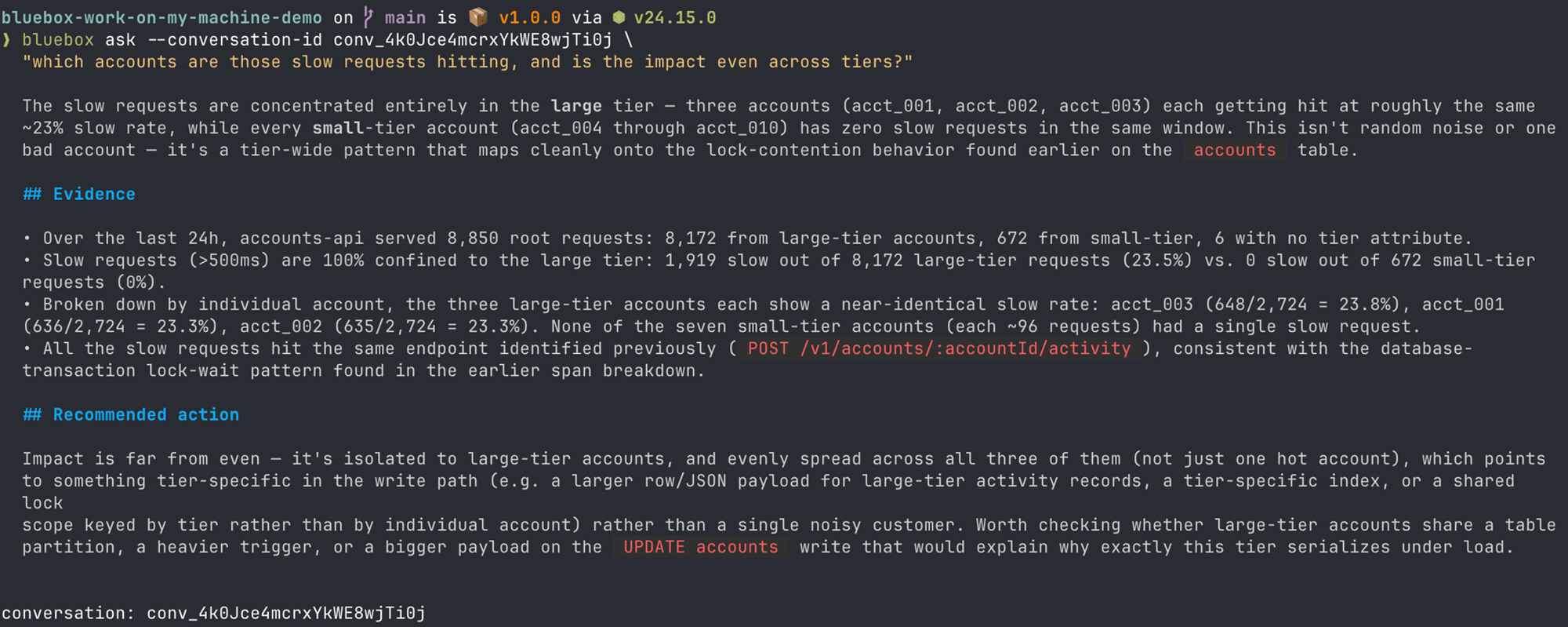 Blast radius by account tier